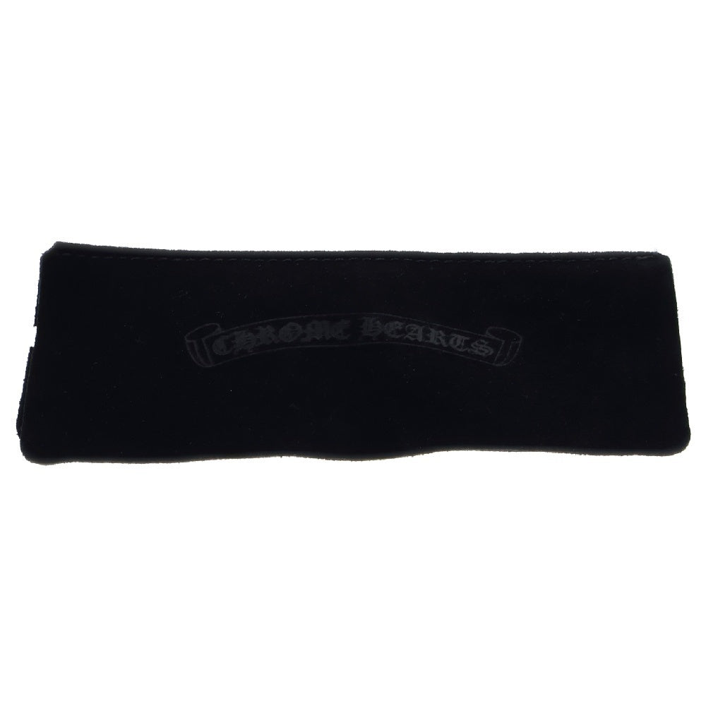 CHROME HEARTS(クロムハーツ) RED RIOT CHプラスレザーテンプル カラーレンズ ティアドロップ サングラス アイウェア 眼鏡 ブラック/シルバー