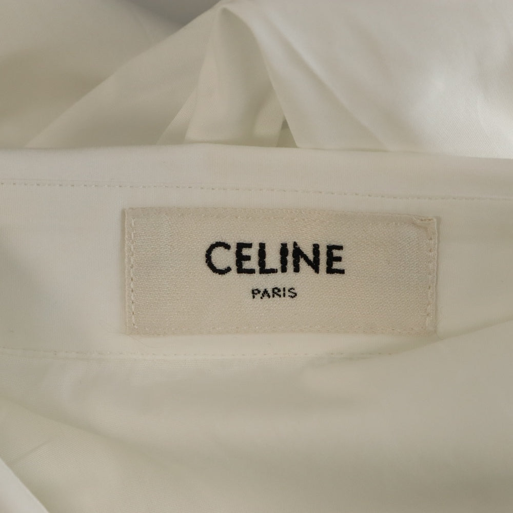 CELINE(セリーヌ) Artist Embroidered Shirt In Cotton Poplin アーティスト エンブロイダード コットン ポプリン 長袖シャツ ホワイト 2C736091F