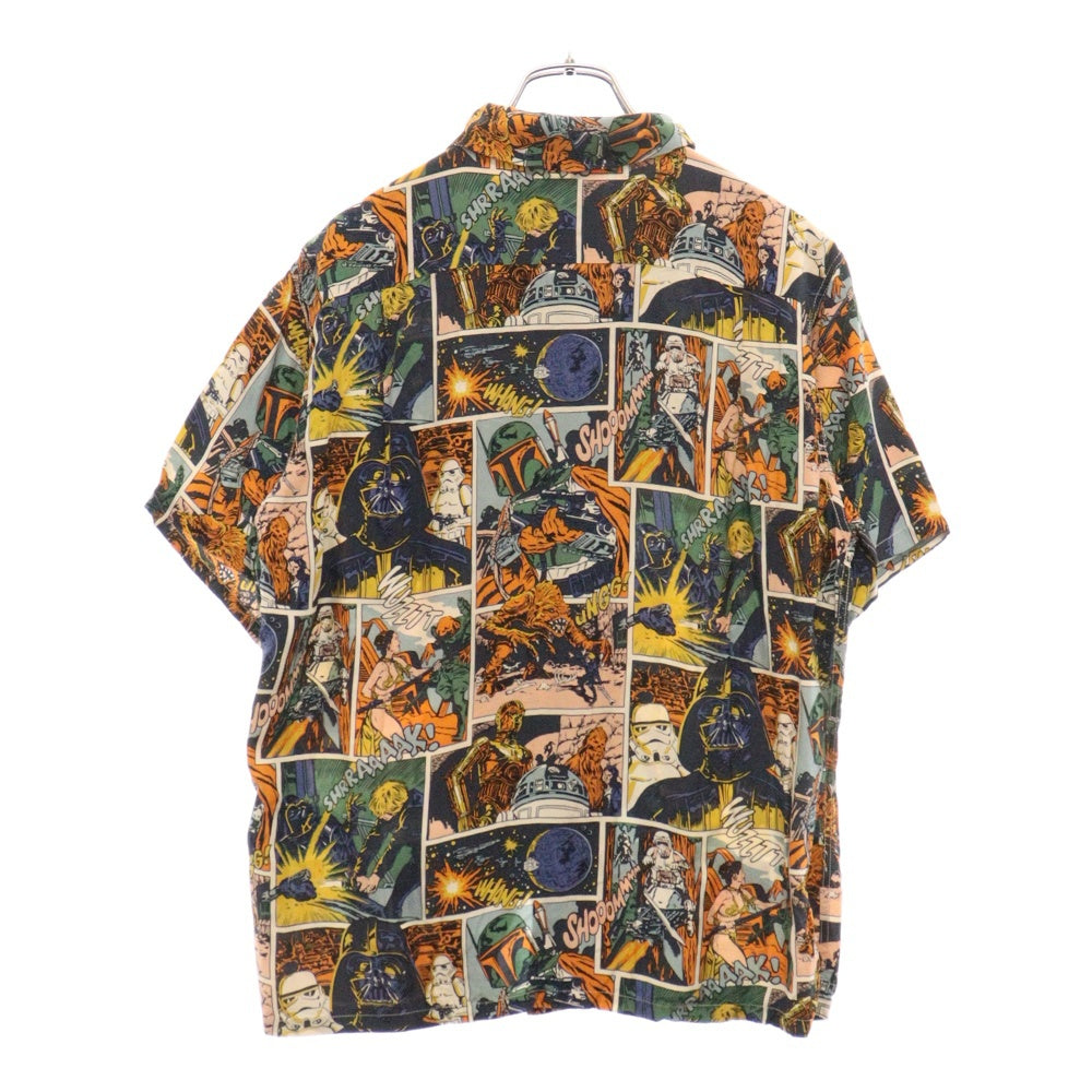THE REAL McCOY'S(ザリアルマッコイ) ×STAR WARS S/S Rayon Shirt スターウォーズ 冒険王 総柄 レーヨン 半袖 アロハシャツ マルチ