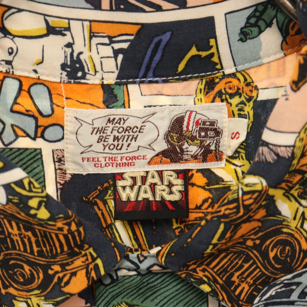 THE REAL McCOY'S(ザリアルマッコイ) ×STAR WARS S/S Rayon Shirt スターウォーズ 冒険王 総柄 レーヨン 半袖 アロハシャツ マルチ