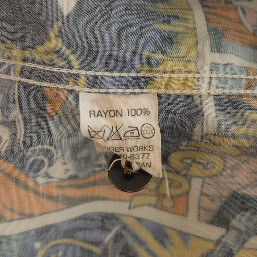 THE REAL McCOY'S(ザリアルマッコイ) ×STAR WARS S/S Rayon Shirt スターウォーズ 冒険王 総柄 レーヨン 半袖 アロハシャツ マルチ