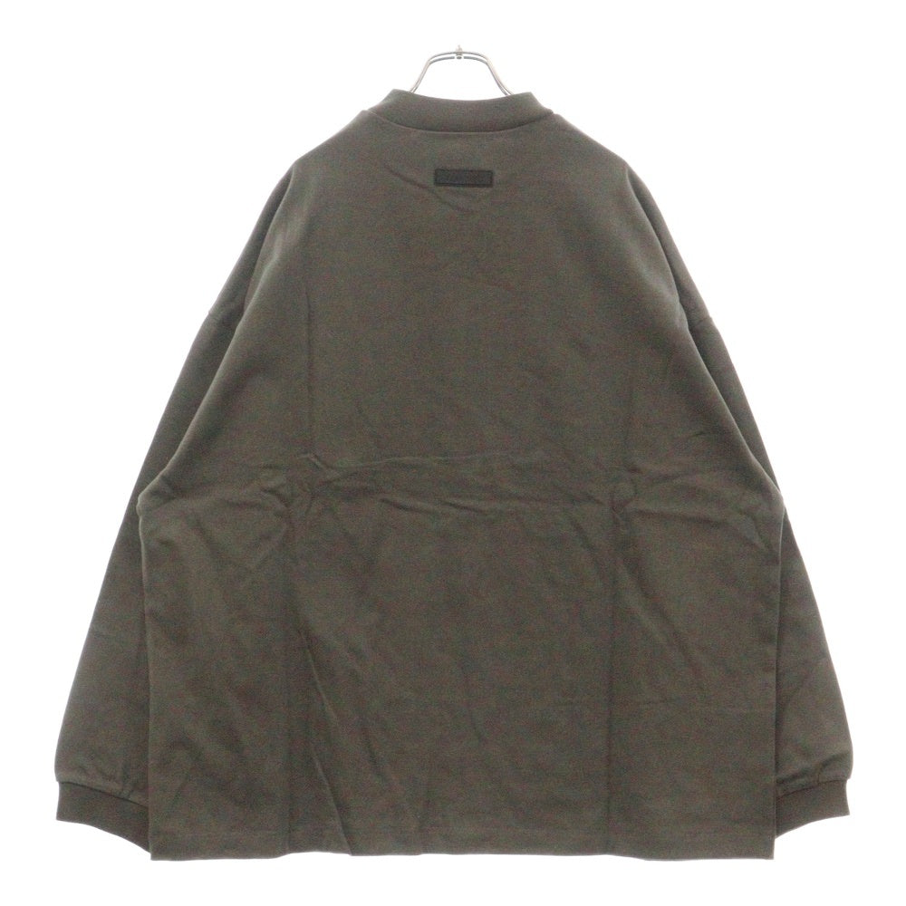 FOG Essentials(エフオージー エッセンシャルズ) Rubber Logo L/S Tee ラバーロゴ 長袖Tシャツ ロンT チャコールグレー
