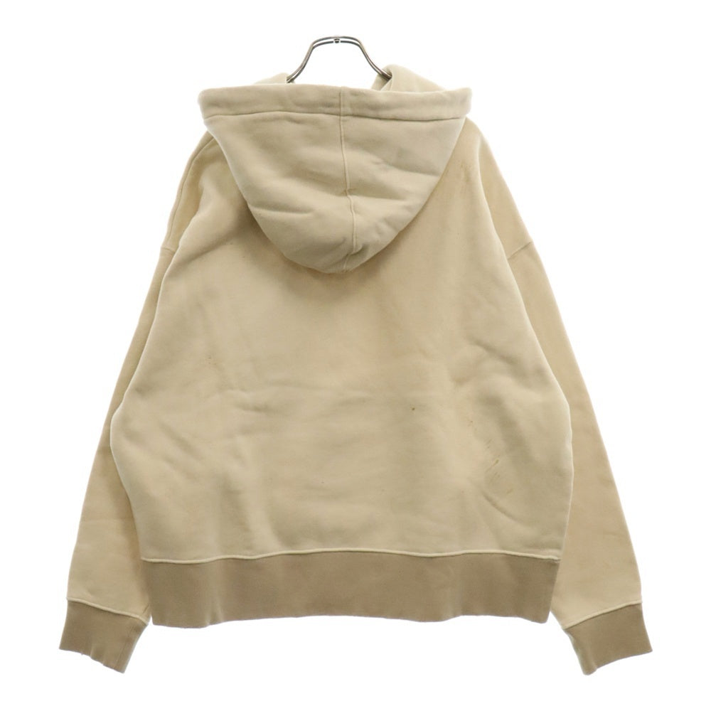 MONCLER(モンクレール) 23AW ×Palm Angels Logo Pullover Parka パームエンジェルス ロゴ スウェットプルオーバーパーカー アイボリー I209L8G00009