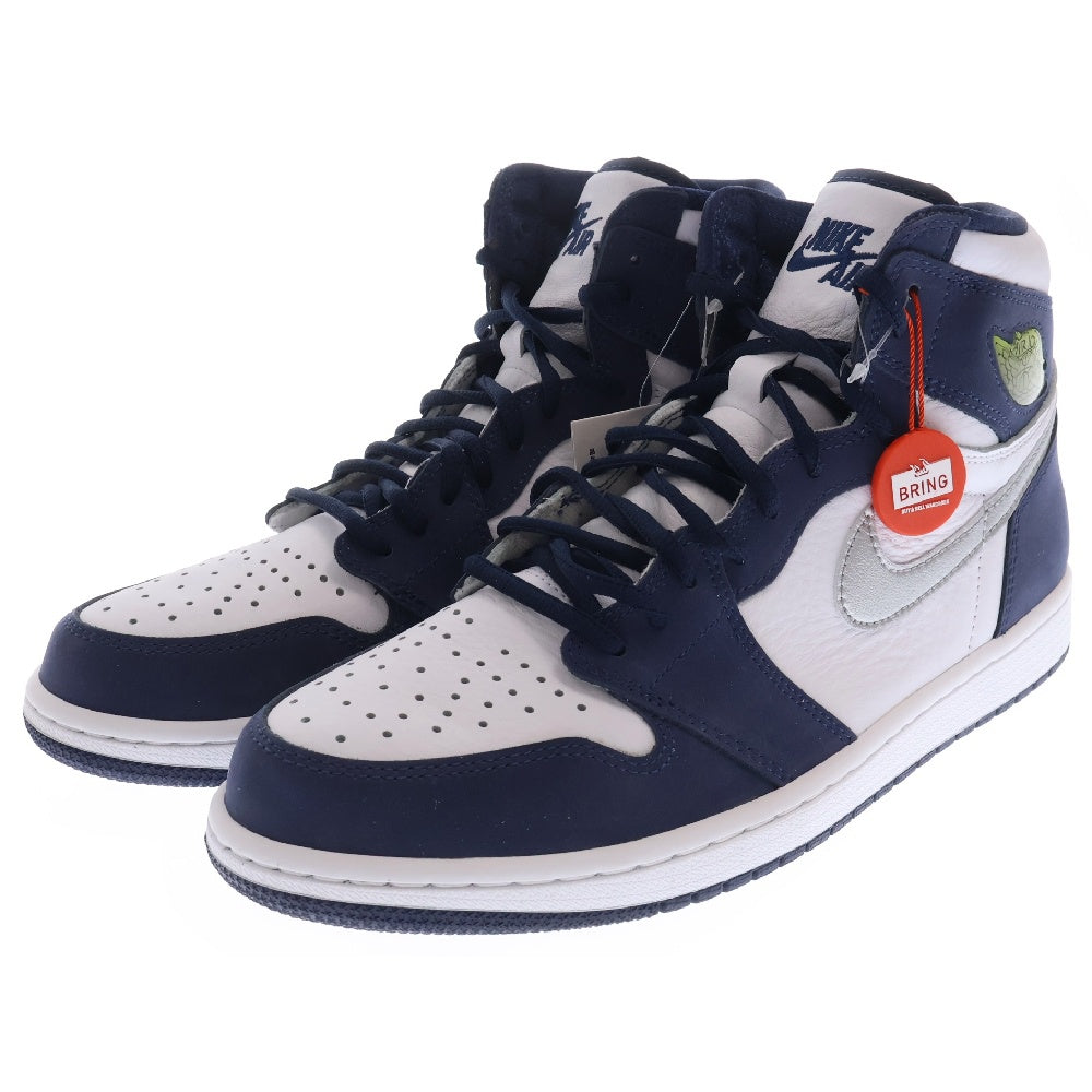 NIKE(ナイキ) AIR JORDAN 1 HIGH OG CO.JP 2020 エアジョーダン ハイカットスニーカー ホワイト/ネイビー US10/28cm DC1788-100