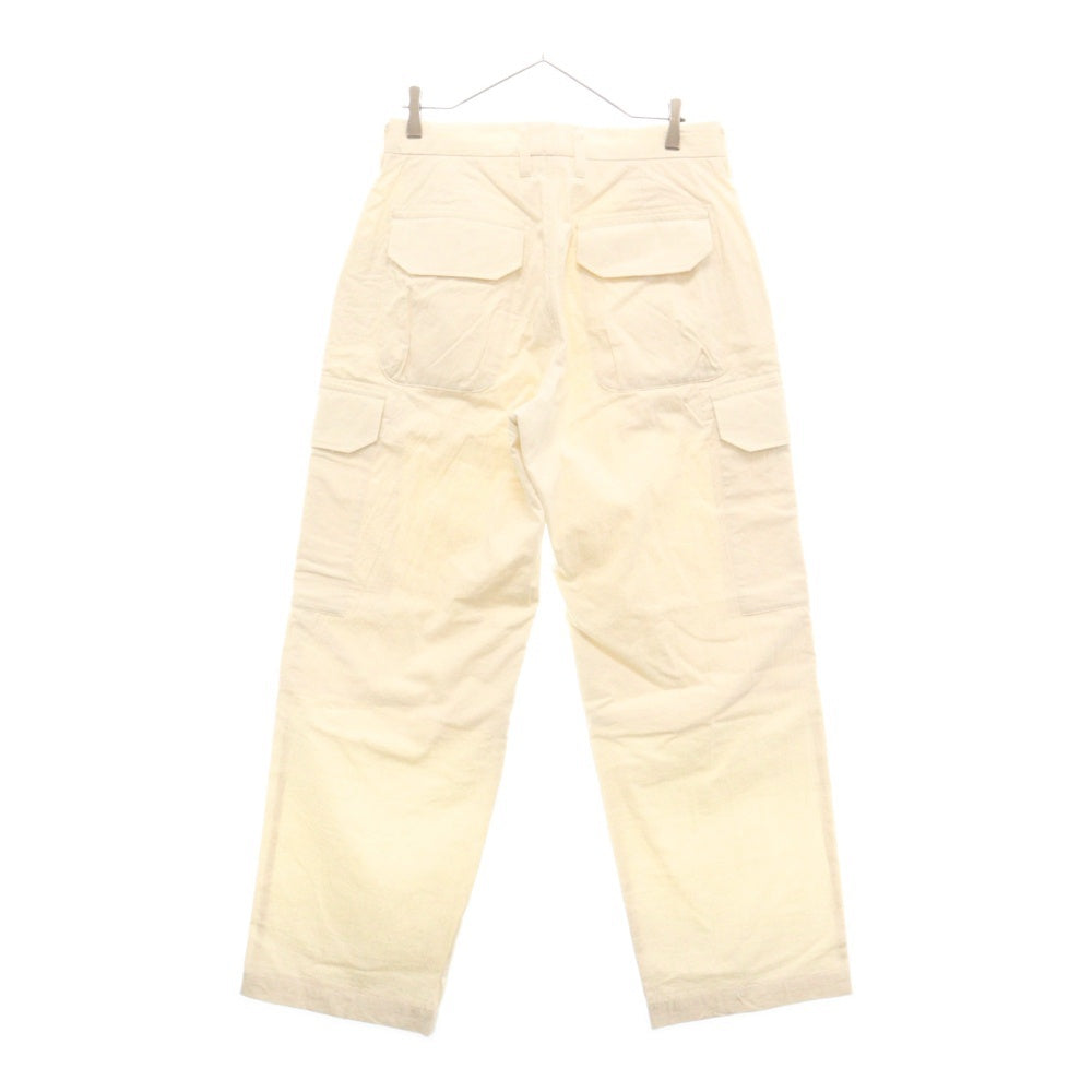 POLYPLOID(ポリプロイド) CARGO TUCK PANTS コットン タック カーゴパンツ アイボリー 12-A-07