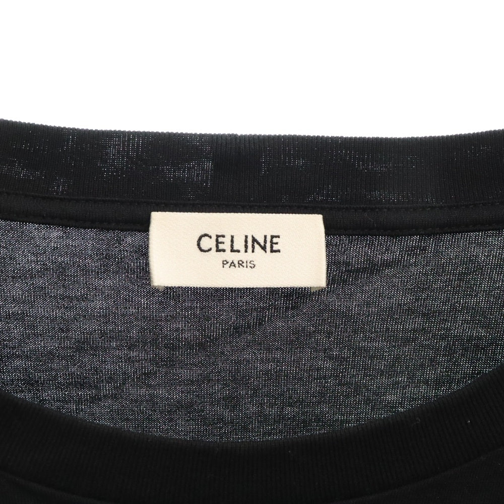 CELINE(セリーヌ) 24SS トリオンフルーズ半袖Tシャツ ブラック 2X04I671Q