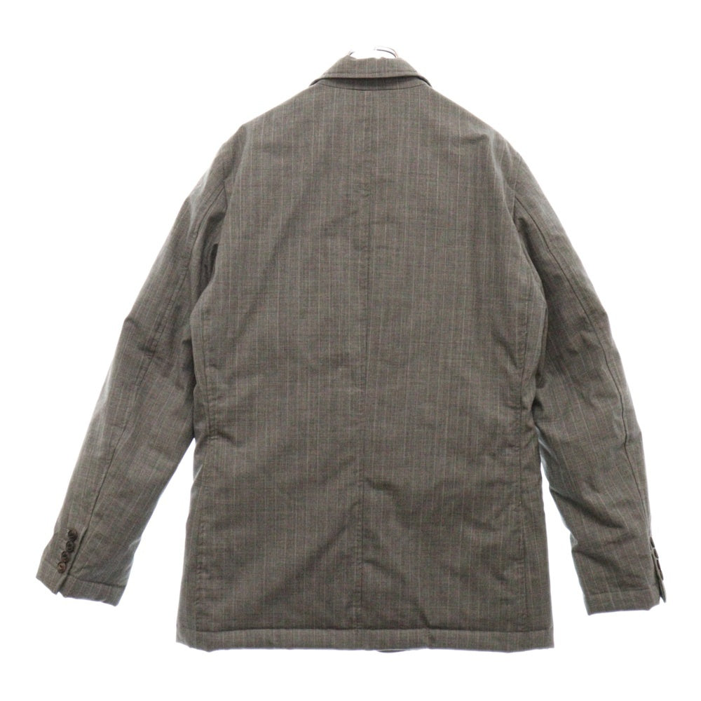 A BATHING APE(アベイシングエイプ) GORE WIND STOPPER ストライプ ダウン テーラージャケット グレー