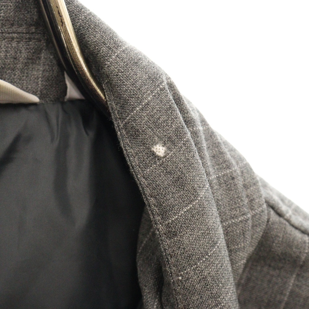 A BATHING APE(アベイシングエイプ) GORE WIND STOPPER ストライプ ダウン テーラージャケット グレー