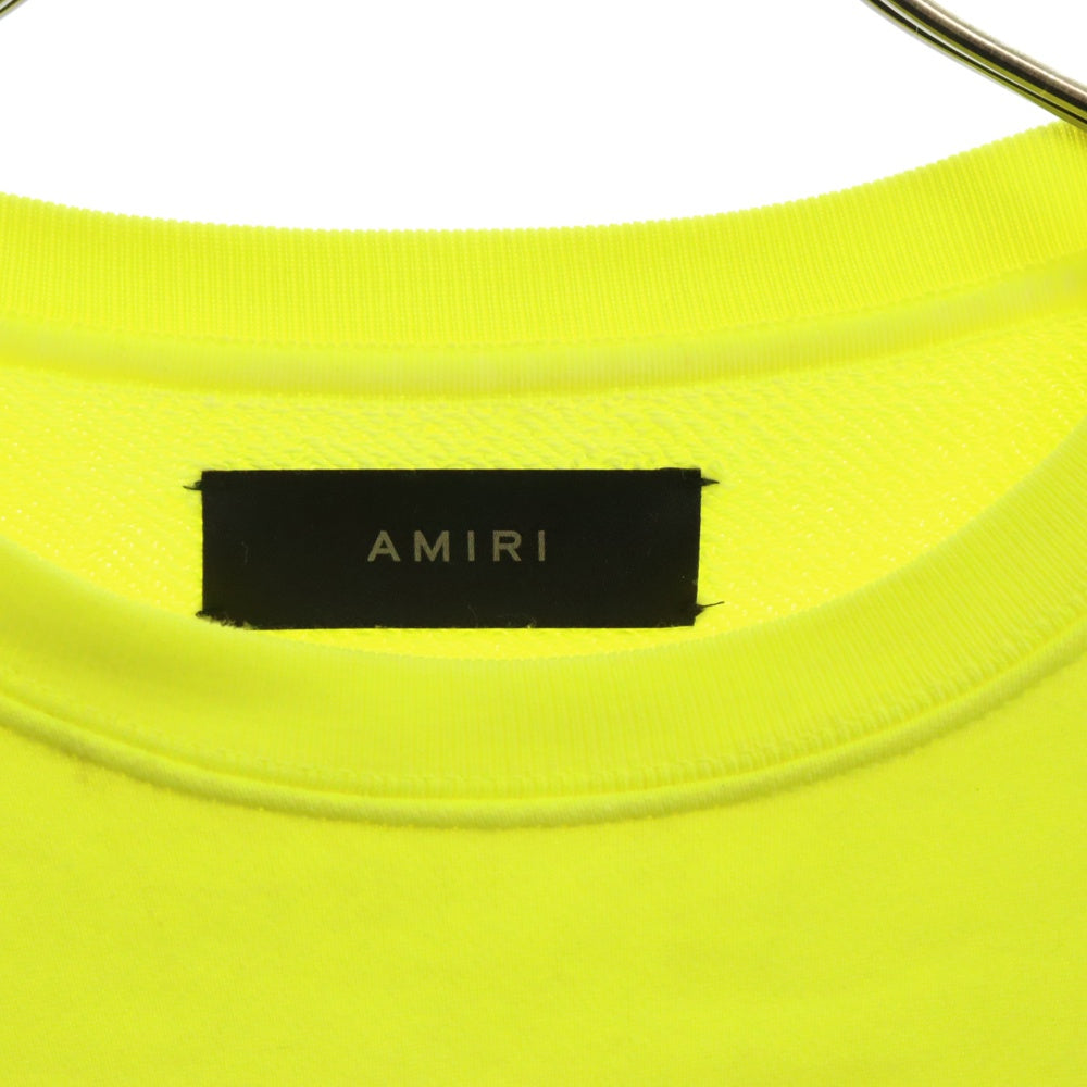 AMIRI(アミリ) スリーブロゴ クルーネック スウェットトレーナー イエロー