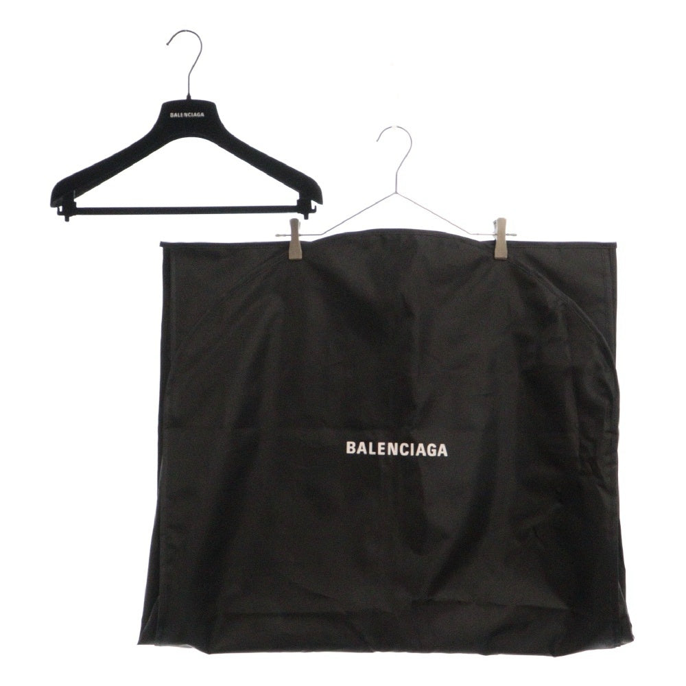 BALENCIAGA(バレンシアガ) 20AW 刺繍 ロゴ ジップアップ フーディー ジャケット ネイビー 646774 TJO14