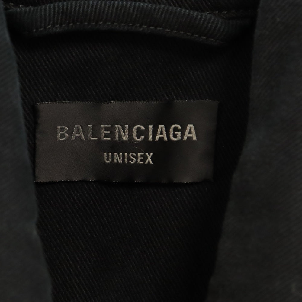 BALENCIAGA(バレンシアガ) Damage Oversized Denim Jacket ダメージ加工 オーバーサイズ デニムジャケット ブラック 783690 TNW11