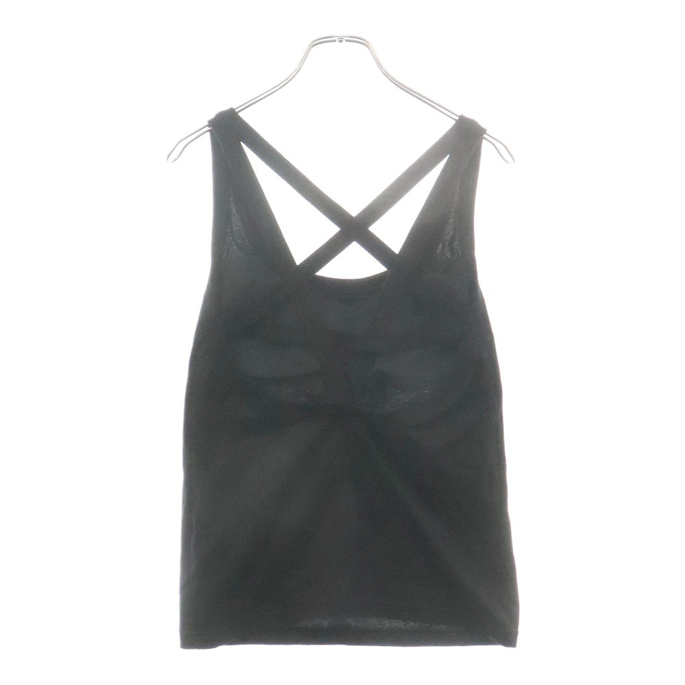 JOHN LAWRENCE SULLIVAN(ジョンローレンスサリバン) PENTAGRAM TANK-TOP ペンタゴン コットンタンクトップ ブラック レディース 5D023-0824