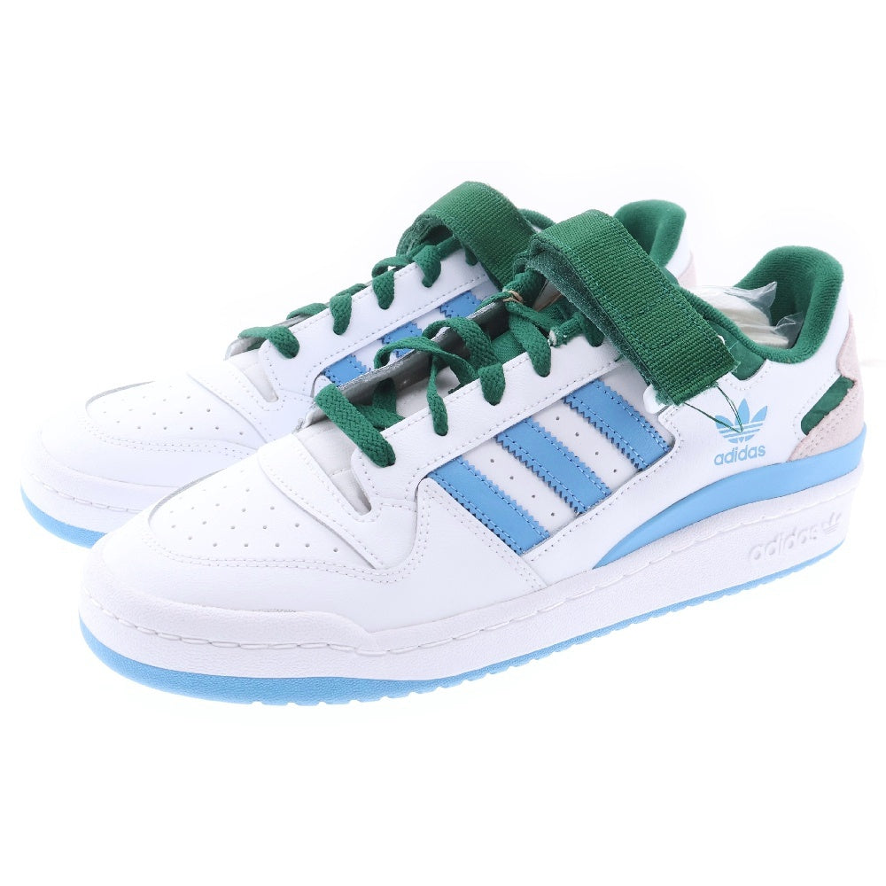 adidas(アディダス) FORUM LOW フォーラム ローカットスニーカー ホワイト/ブルー/グリーン US10.5/28.5cm FY6816