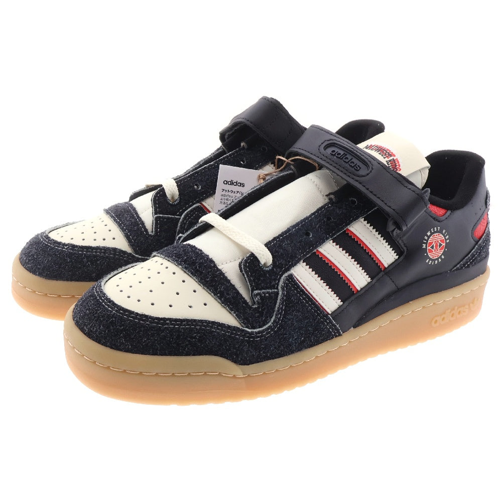 adidas(アディダス) ×MIDWEST KIDS FORUM LOW BLACK ミッドウエスト キッズ フォーラム ローカットスニーカー ブラック US10.5/28.5cm GW0035