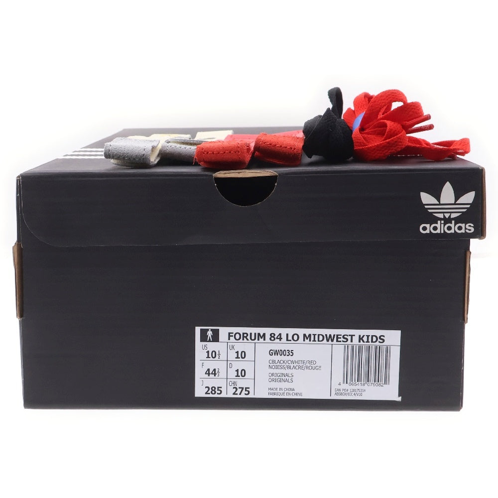 adidas(アディダス) ×MIDWEST KIDS FORUM LOW BLACK ミッドウエスト キッズ フォーラム ローカットスニーカー ブラック US10.5/28.5cm GW0035