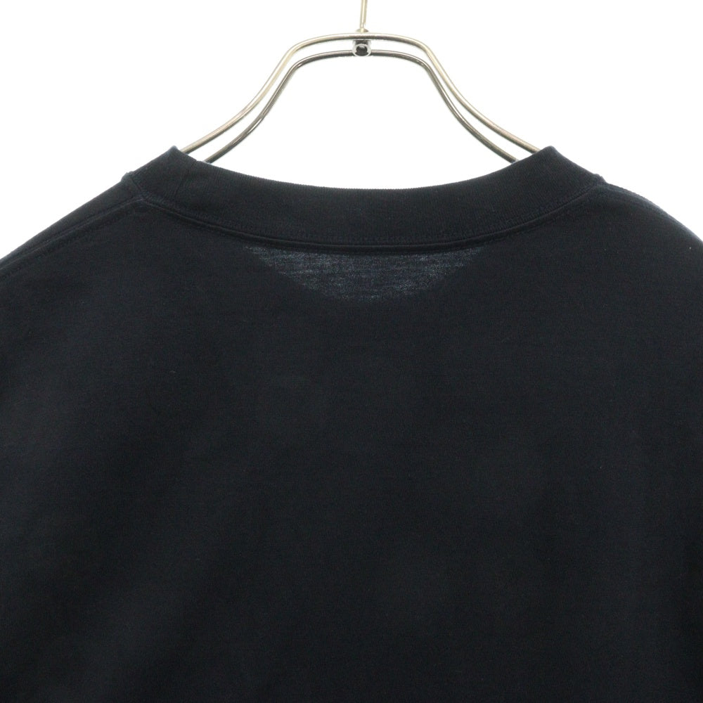 ENNOY(エンノイ) 24SS L/S T-Shirts ロゴパッチ付き 長袖カットソー ロンT ロングスリーブ ネイビー SS24BRENCT03NTL