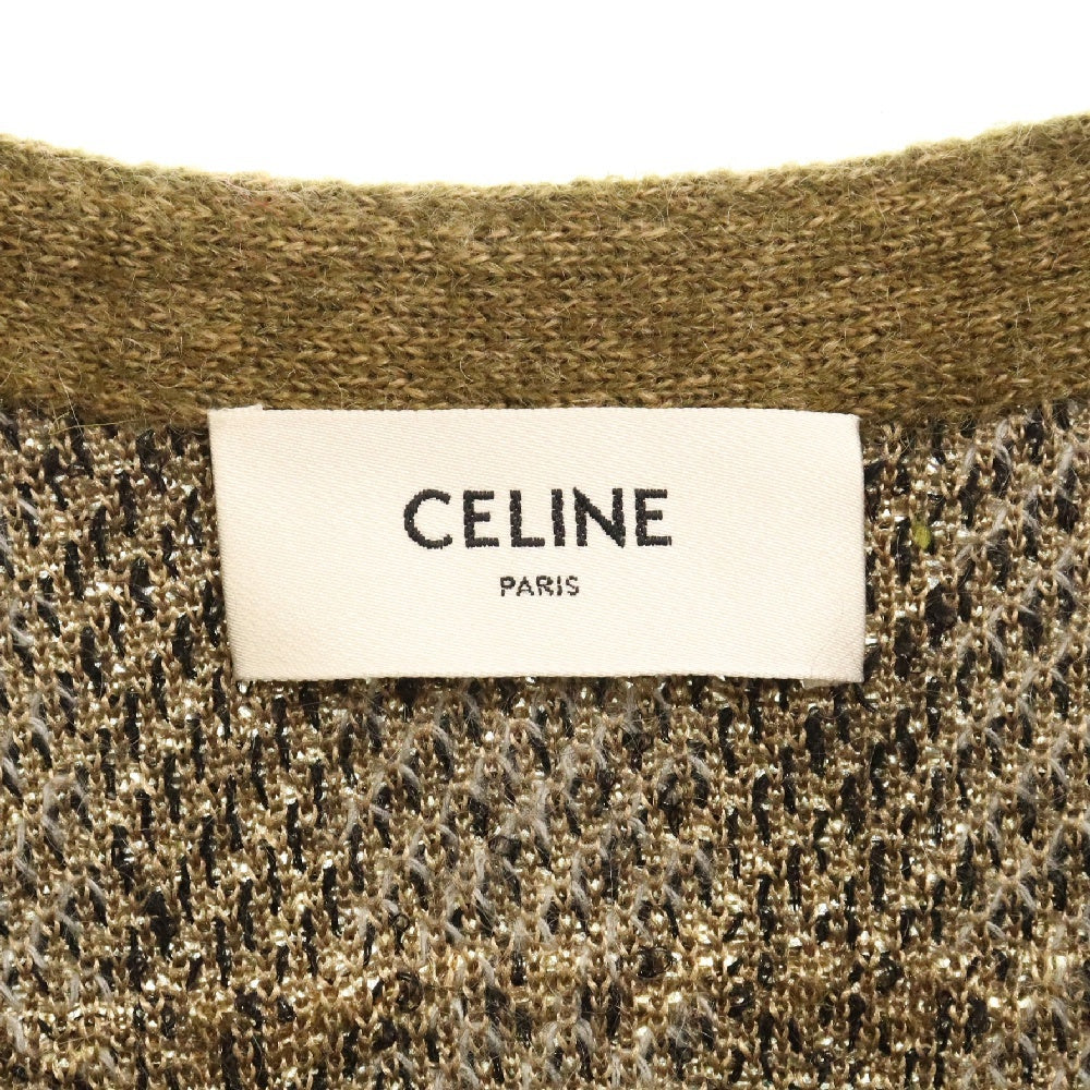CELINE(セリーヌ) 20AW ブラッシュドモヘアカーディガン カーキ 2A32J204L
