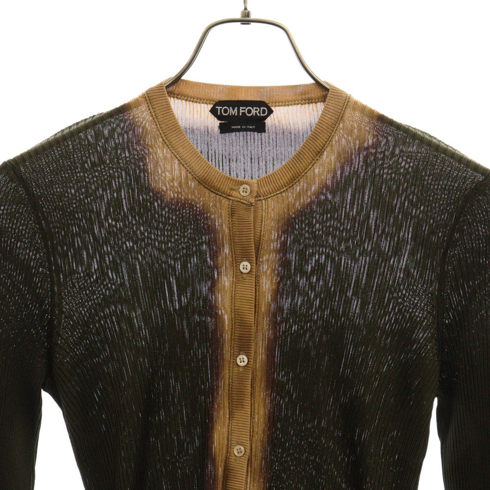 TOM FORD(トムフォード) ブリーチ シルクニット カーディガン グリーン 43015-2001 レディース