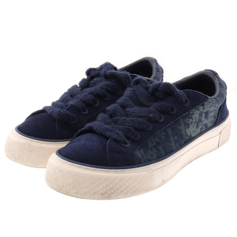 DIOR(ディオール) 23AW ×DENIM TEARS B33 Sneakers デニムティアーズ オブリーク総柄 ローカットスニーカーシューズ ネイビー