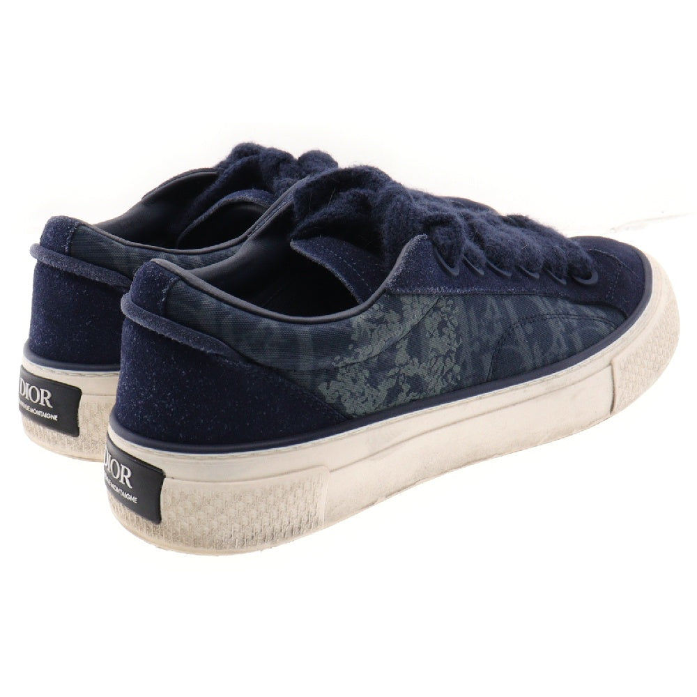 DIOR(ディオール) 23AW ×DENIM TEARS B33 Sneakers デニムティアーズ オブリーク総柄 ローカットスニーカーシューズ ネイビー