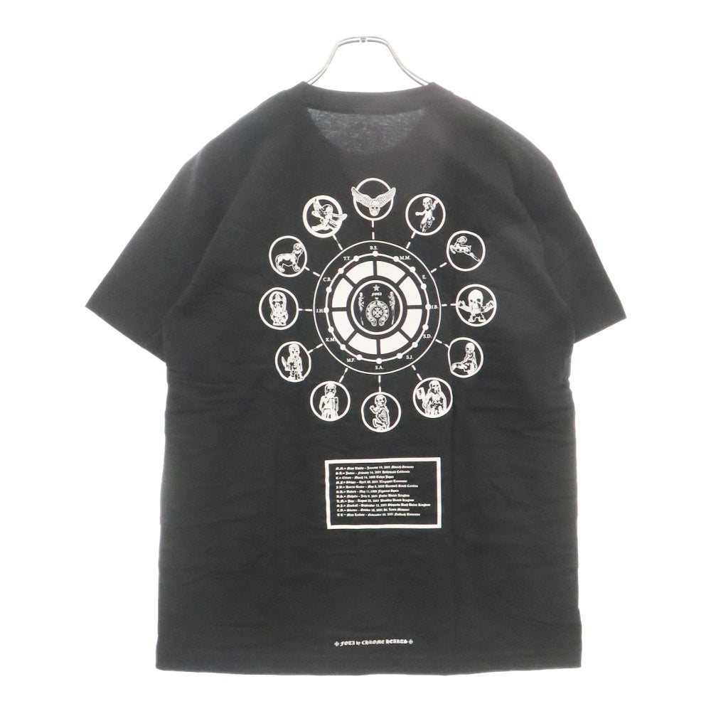CHROME HEARTS(クロムハーツ) CH T-SHRT 1 FOTI LOGO フォティ ロゴプリント クルーネック 半袖Tシャツ カットソー ブラック