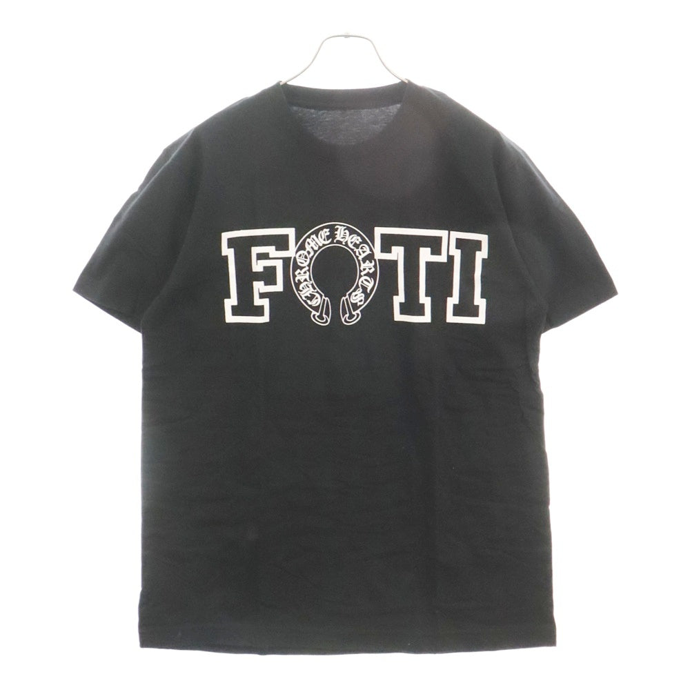 CHROME HEARTS(クロムハーツ) CH T-SHRT 1 FOTI LOGO フォティ ロゴプリント クルーネック 半袖Tシャツ カットソー ブラック