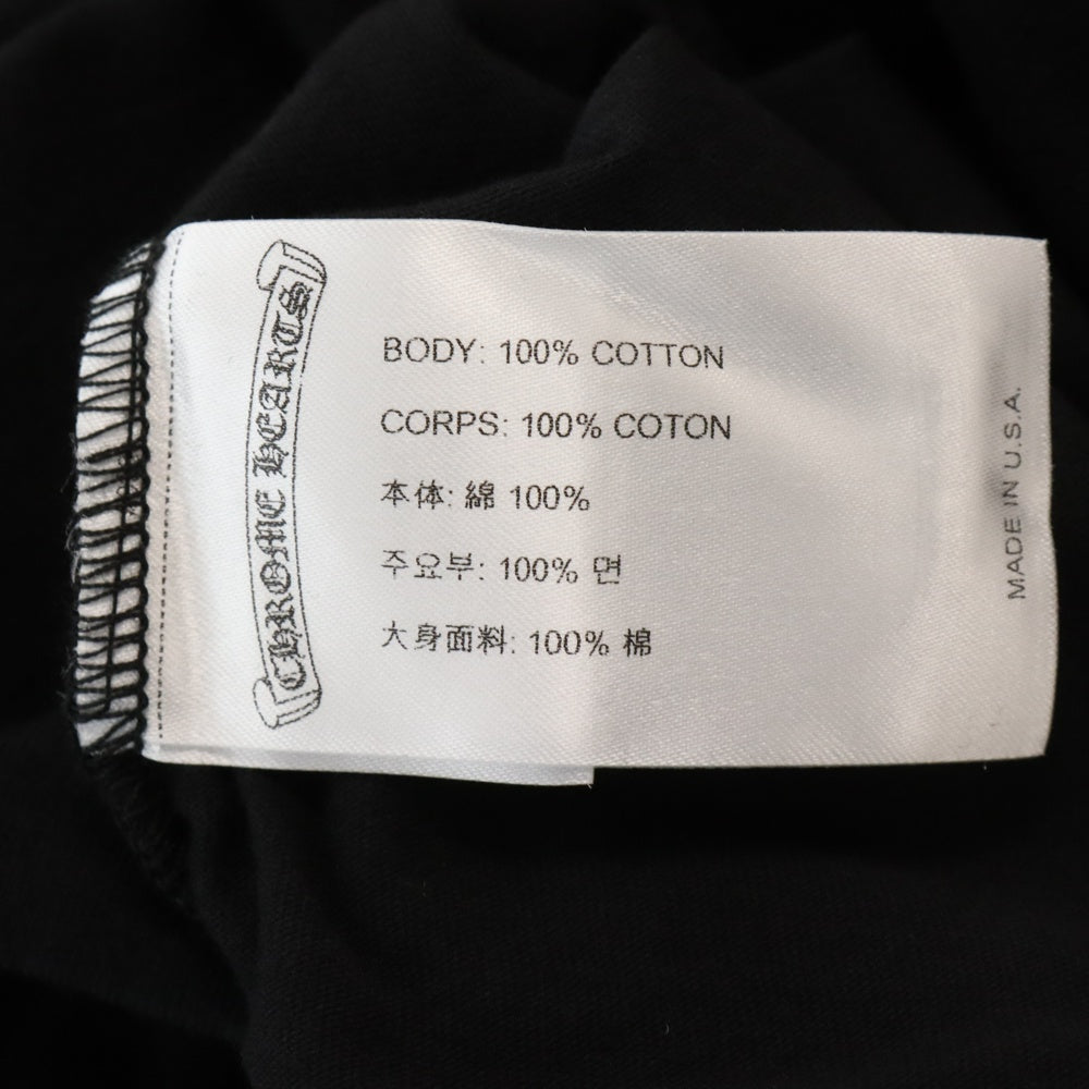 CHROME HEARTS(クロムハーツ) CH T-SHRT 1 FOTI LOGO フォティ ロゴプリント クルーネック 半袖Tシャツ カットソー ブラック