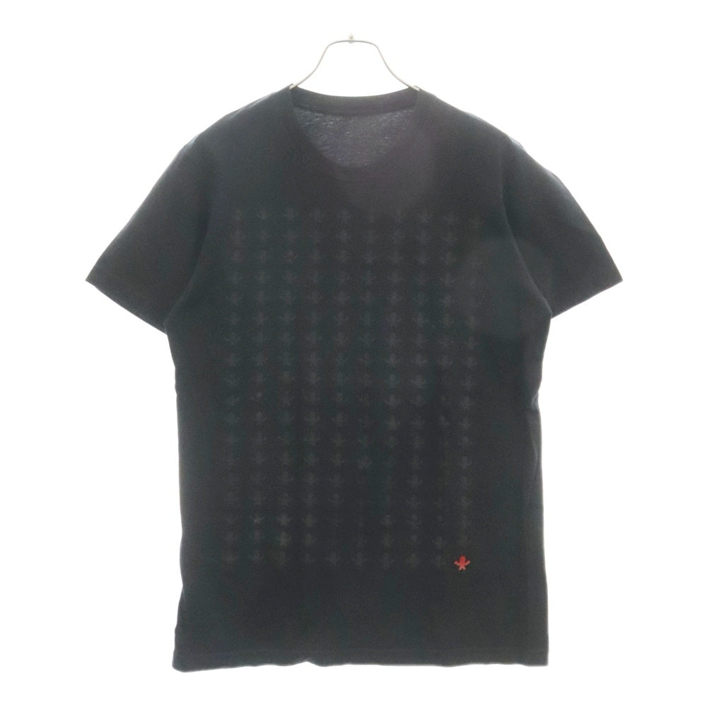 CHROME HEARTS(クロムハーツ) FOTI S/S TEE フォティ フロント ロゴプリント クルーネック 半袖Tシャツ カットソー ブラック