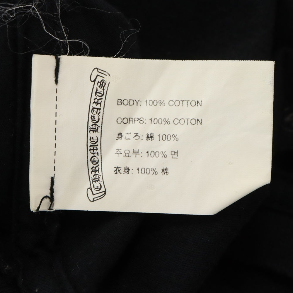 CHROME HEARTS(クロムハーツ) FOTI S/S TEE フォティ フロント ロゴプリント クルーネック 半袖Tシャツ カットソー ブラック