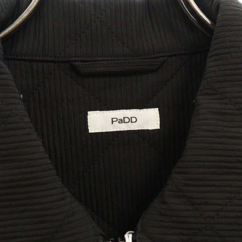 PaDD(パッド) Quilting Zip Jacket キルティング ジップアップ ジャケット ブラック 31-230-05-010004