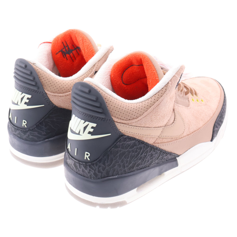 NIKE(ナイキ) AIR JORDAN 3 RETRO JTH NRG Bio Beige エアジョーダン 3 ビオ ベージュ ミッドカットスニーカーシューズ ベージュ US9/27cm AV6683-200