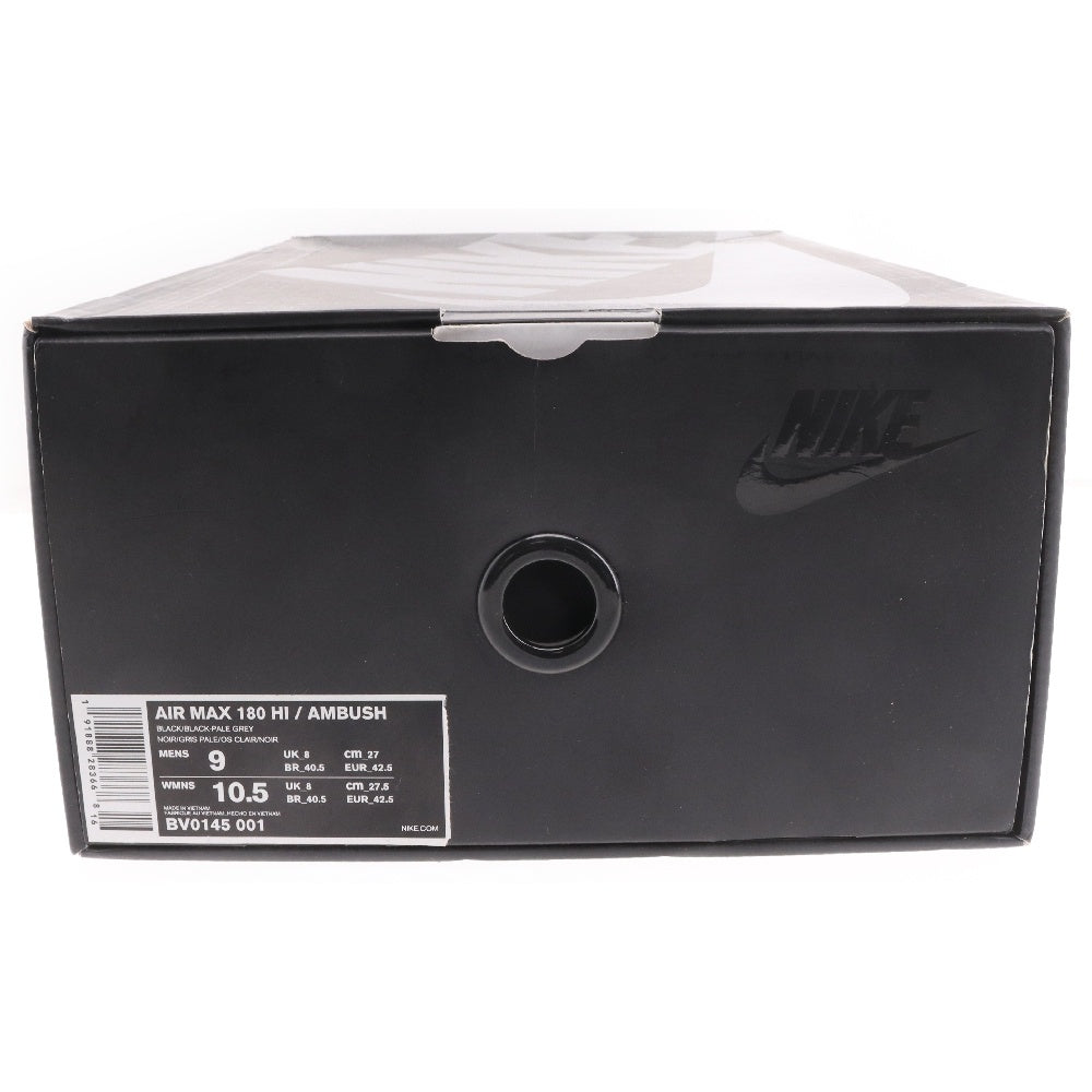 NIKE(ナイキ) ×AMBUSH AIR MAX 180 HI アンブッシュ エアマックス ハイカットスニーカー ブラック US9/27cm BV0145-001