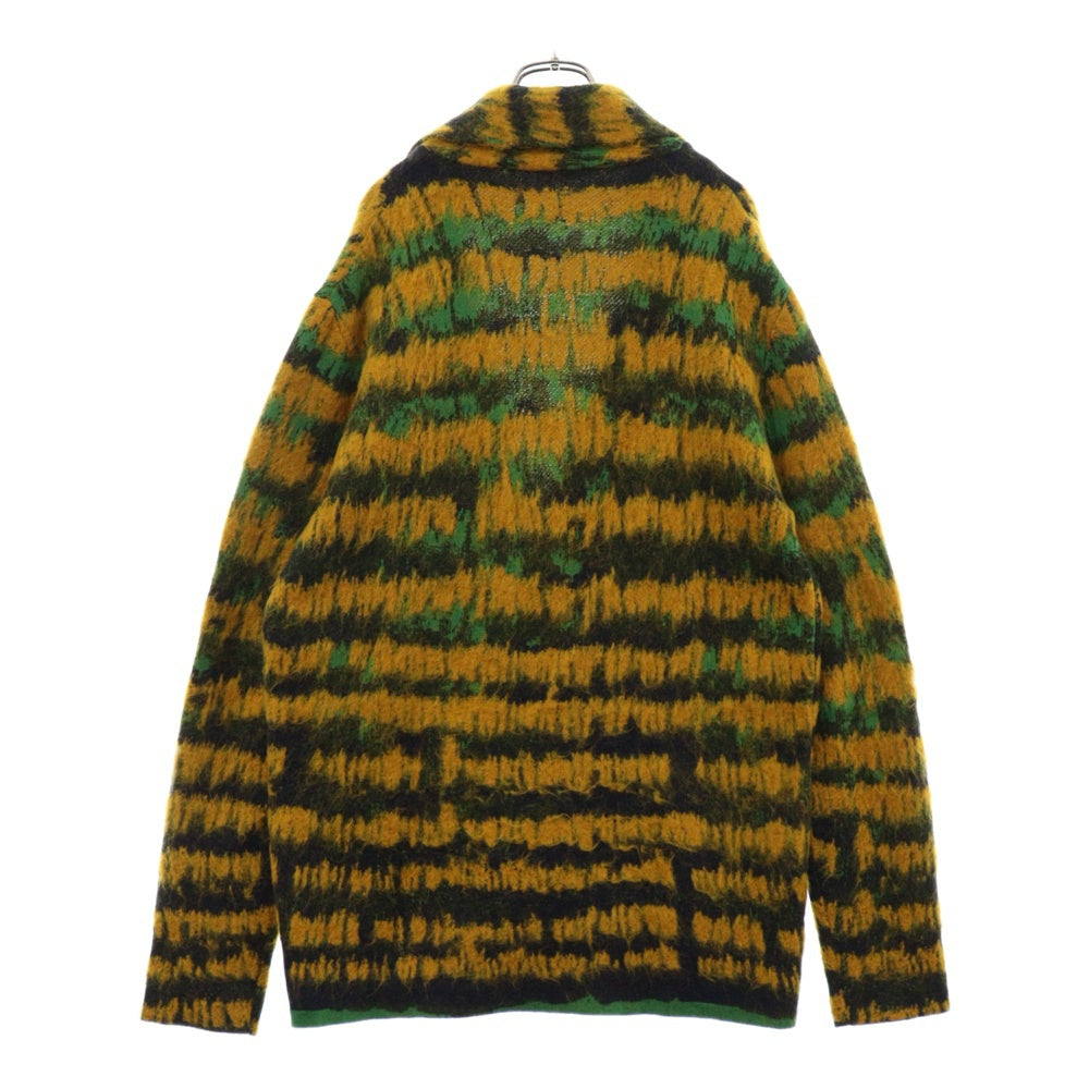 SAINT LAURENT PARIS(サンローランパリ) 21SS Mohair Wool Jacket ダブルプレスト モヘア混 ウール ジャケット イエロー/グリーン 645780 YAWS2