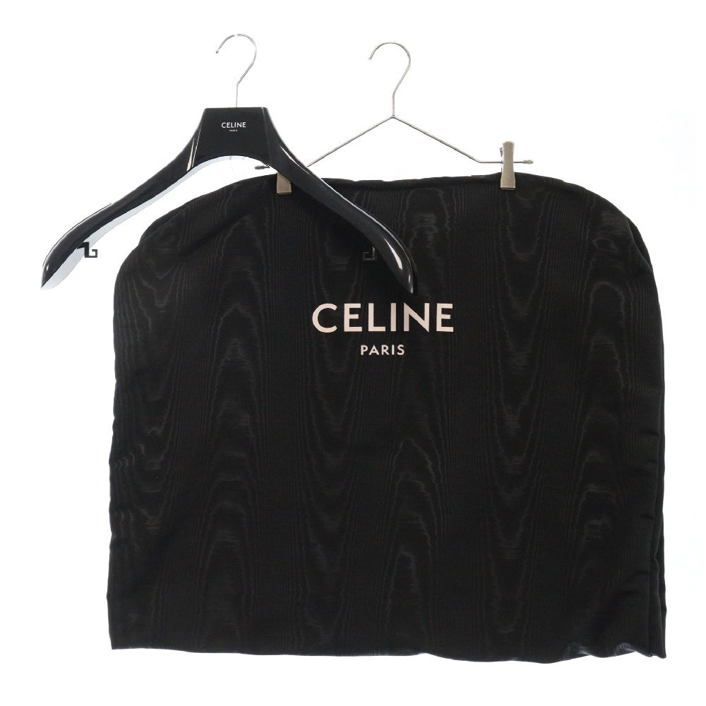 CELINE(セリーヌ) 22SS Mesh Hooded Jacket メッシュインサート付きシースルーレザージャケット フーテッドブルゾン ホワイト 2EB30577H