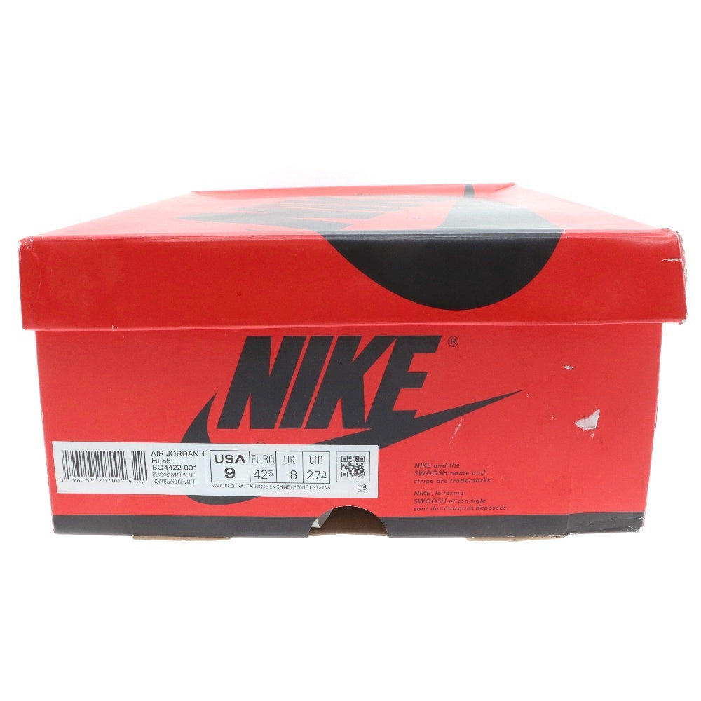 NIKE(ナイキ) AIR JORDAN 1 HI 85 Black/White BQ4422-001 エアジョーダン1 ハイカットスニーカー ブラック/ホワイト US9/27cm
