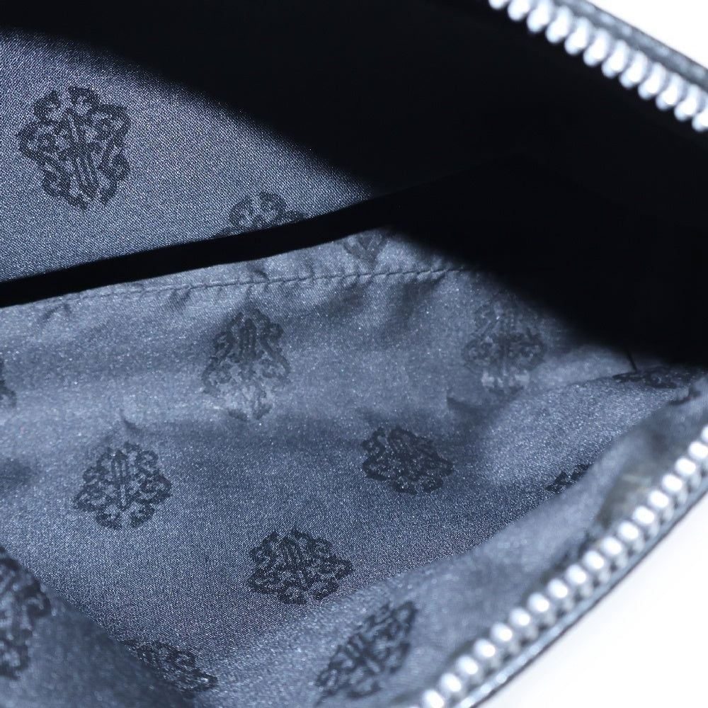 CHROME HEARTS(クロムハーツ) インサニティ CHプラスパッチ ダガージップ レザーポーチ ブラック
