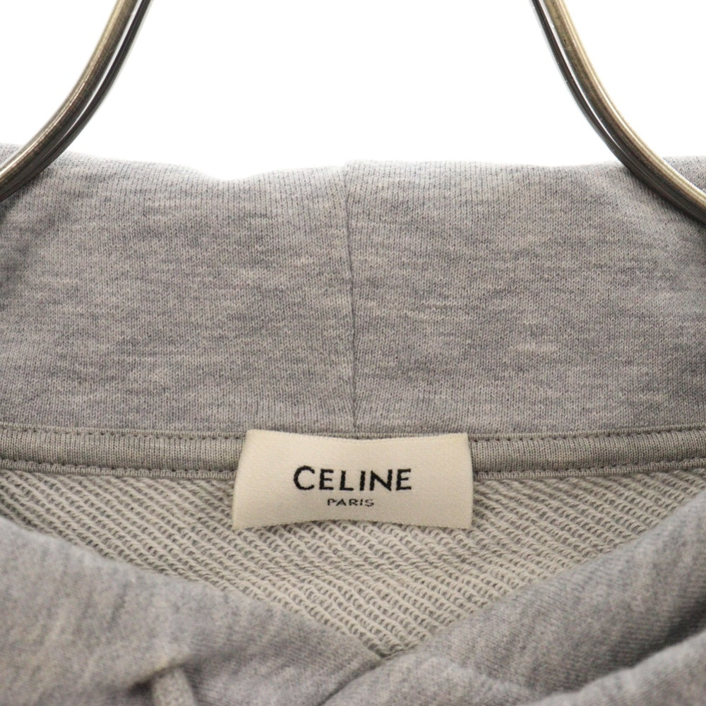 CELINE(セリーヌ) カシミア混 トリオンフ フーディ スウェットプルオーバーパーカー グレー 2Y377450I レディース