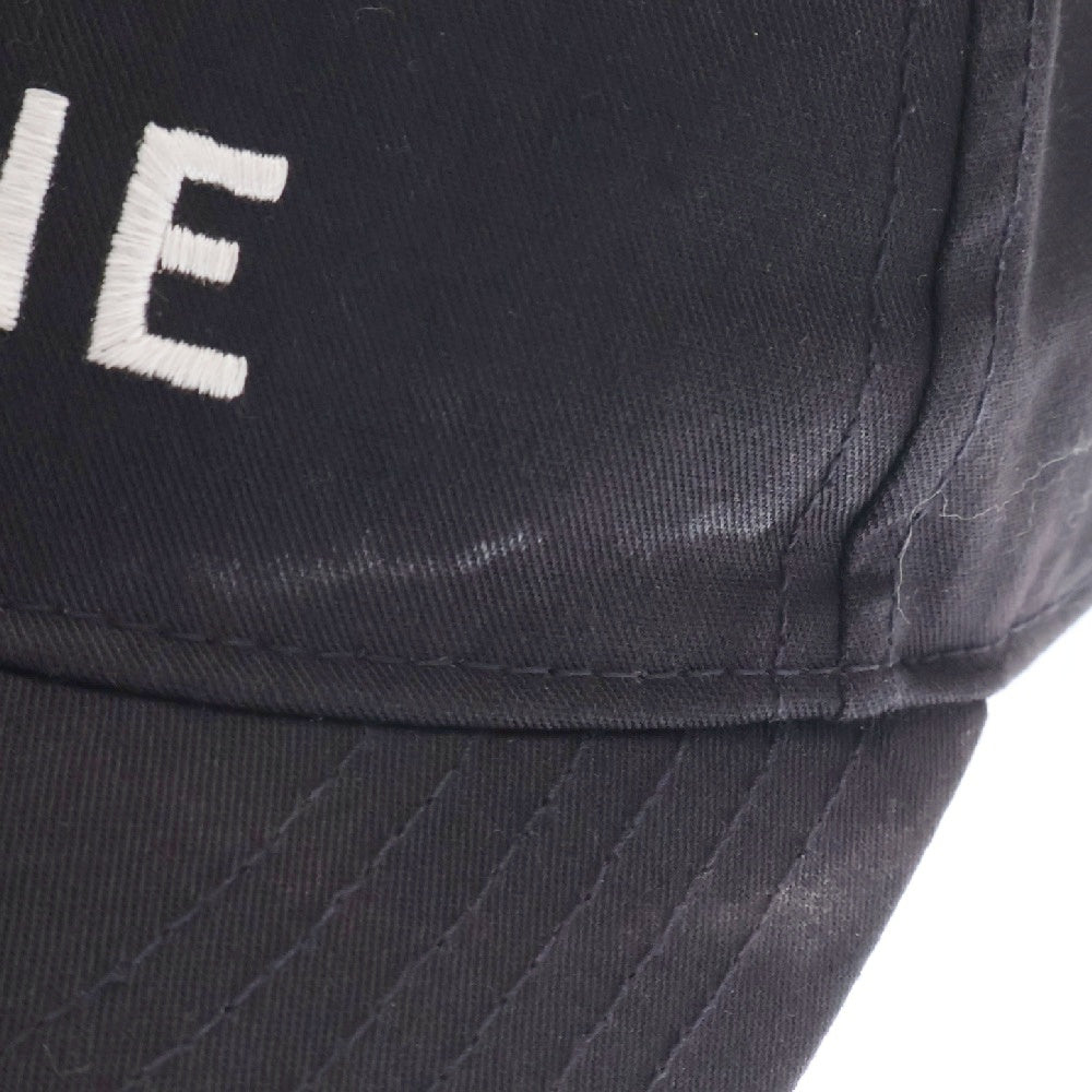 CELINE(セリーヌ) BASEBALL CAP ロゴ刺繍 ベースボールキャップ ブラック 2AUA1242N
