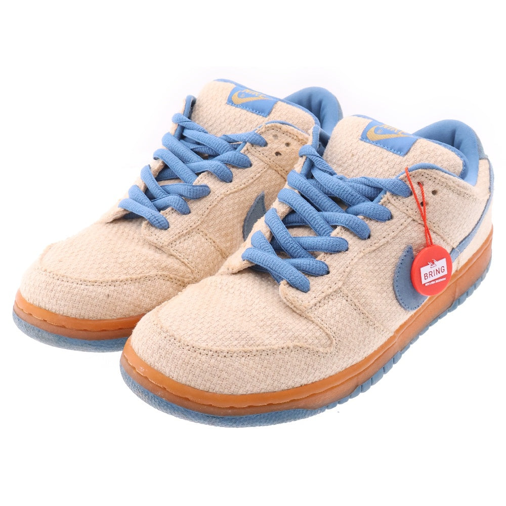 NIKE SB(ナイキエスビー) 【観賞用 2003年製】 DUNK LOW PRO BLUE HEMP ダンク プロ ブルーヘンプ ローカットスニーカー ベージュ/ブルー US10.5/28.5cm 304292-741