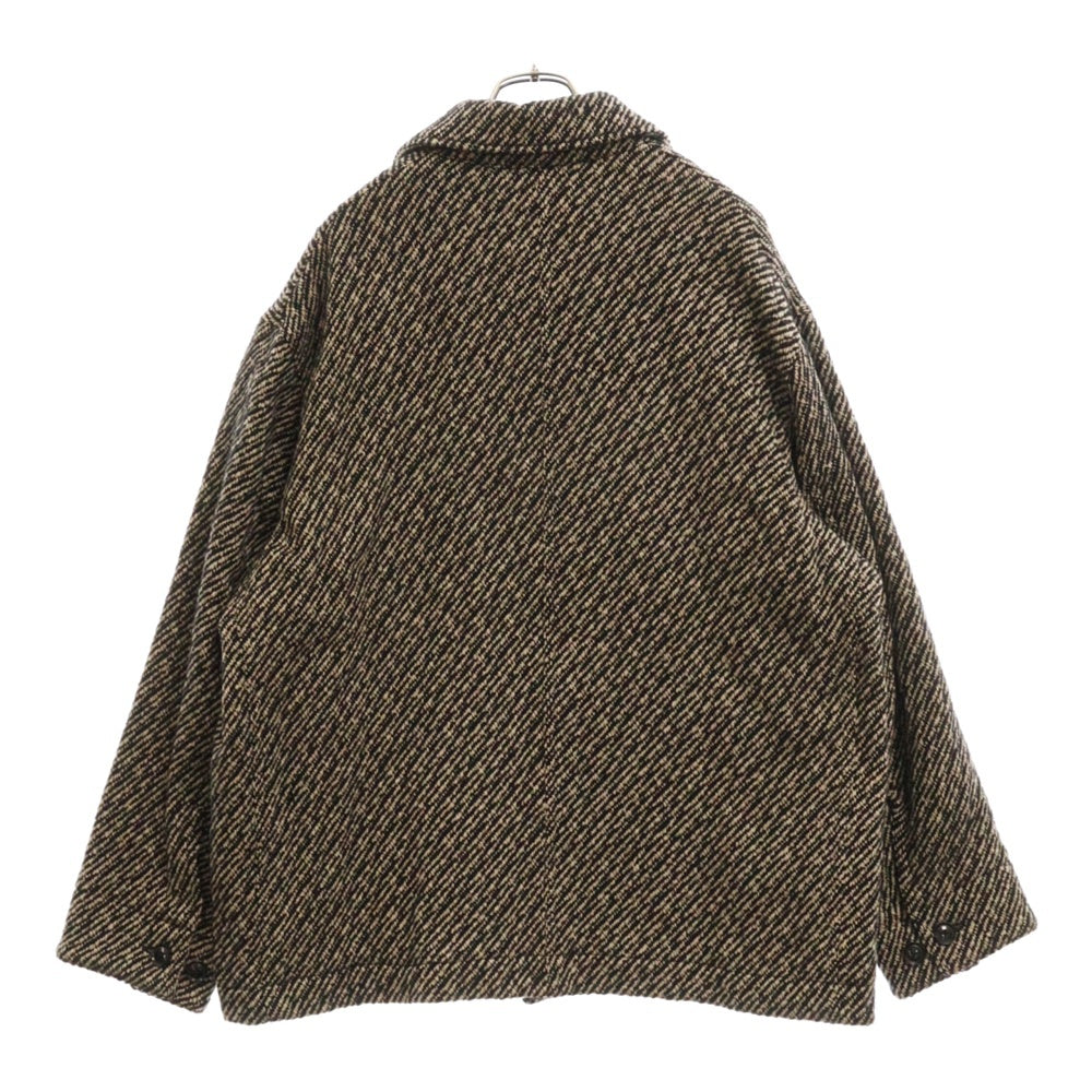 YOKE(ヨーク) 23AW WOOL NEP TWEED COVERALL JACKET ウール ネップ ツイード カバーオールジャケット ベージュ YK23FW0513B