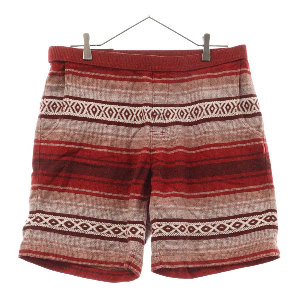 WTAPS(ダブルタップス) 15SS ネイティブ柄 コットンハーフパンツ レッド 151GWDT-PTM16