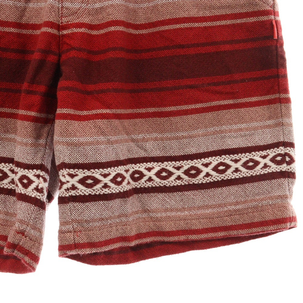 WTAPS(ダブルタップス) 15SS ネイティブ柄 コットンハーフパンツ レッド 151GWDT-PTM16