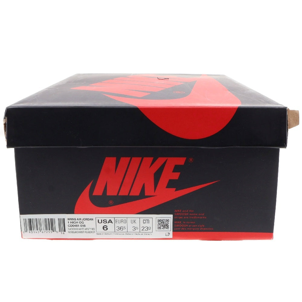 NIKE(ナイキ) AIR JORDAN 1 ウィメンズ エアジョーダン1 サテン ブラックトゥ ハイカットスニーカー US6/23cm CD0461-016