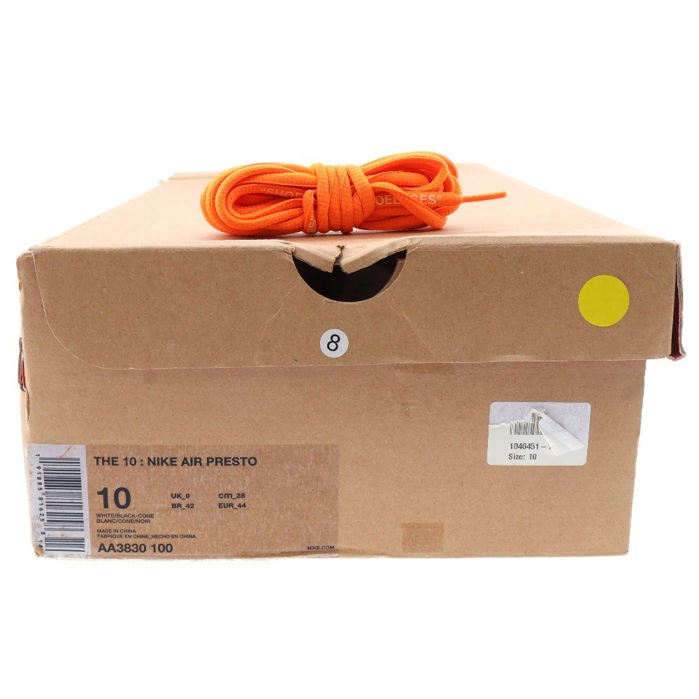 NIKE(ナイキ) ×OFF WHITE THE 10 AIR PRESTO オフホワイト ザテン エアプレスト ローカットスニーカー ホワイト AA3830-100 US10/28cm