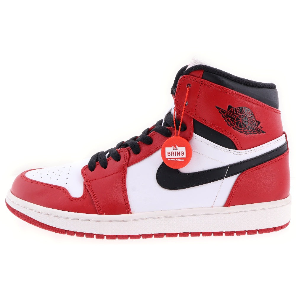 NIKE(ナイキ) 【観賞用 2013年製】AIR JORDAN 1 RETRO HIGH CHICAGO エアジョーダン シカゴ ハイカットスニーカー レッド/ホワイト 332550-163 US10.5/28.5cm