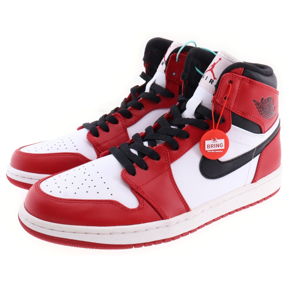 NIKE(ナイキ) 【観賞用 2013年製】AIR JORDAN 1 RETRO HIGH CHICAGO エアジョーダン シカゴ ハイカットスニーカー レッド/ホワイト 332550-163 US10.5/28.5cm