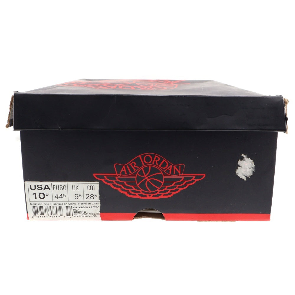 NIKE(ナイキ) 【観賞用 2013年製】AIR JORDAN 1 RETRO HIGH CHICAGO エアジョーダン シカゴ ハイカットスニーカー レッド/ホワイト 332550-163 US10.5/28.5cm