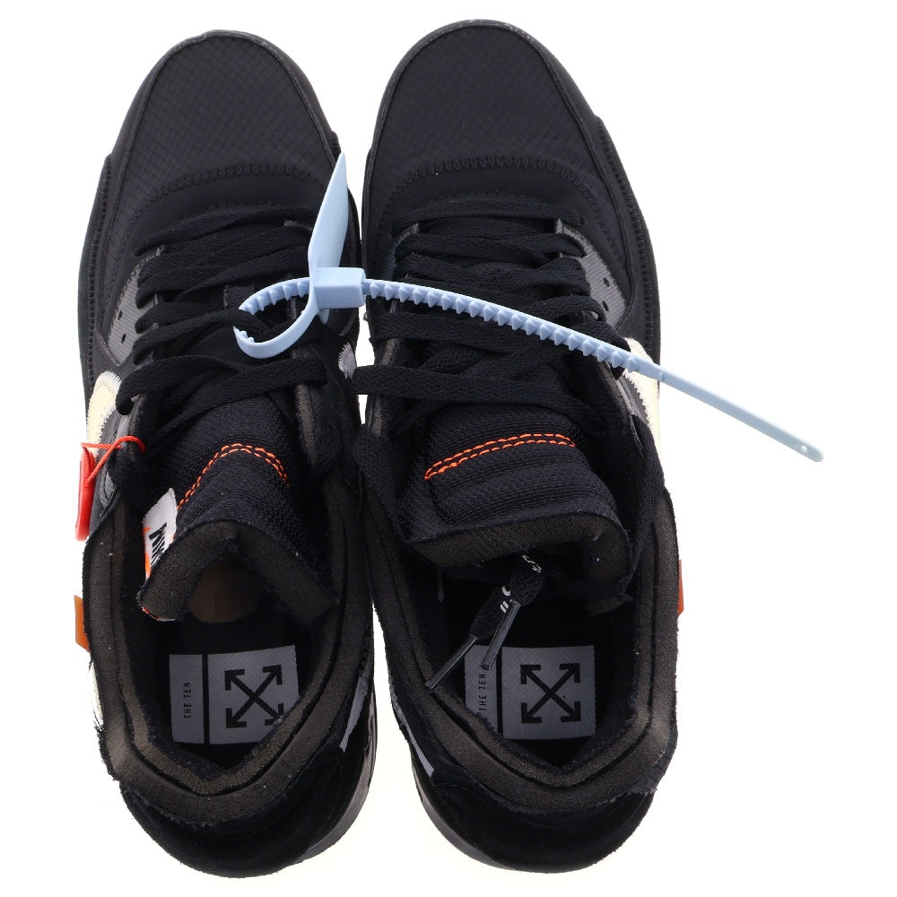 NIKE(ナイキ) ×OFF-WHITE THE 10 AIR MAX 90 オフホワイト ザテン エアマックス ローカットスニーカー ブラック AA7293-001 US11/29cm