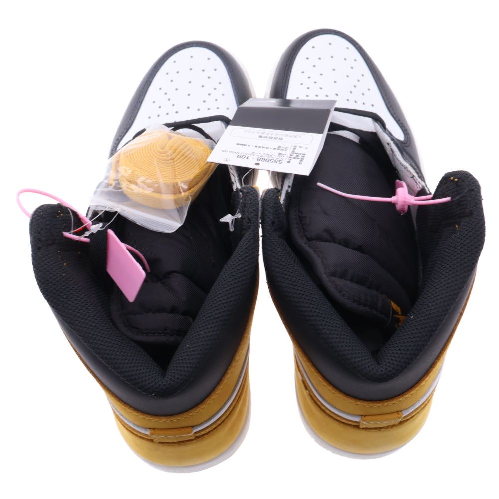 NIKE(ナイキ) AIR JORDAN 1 RETRO HIGH OG YELLOW OCHRE エアジョーダン1 ハイカットスニーカー イエローオークル 555088-109 US10/28cm