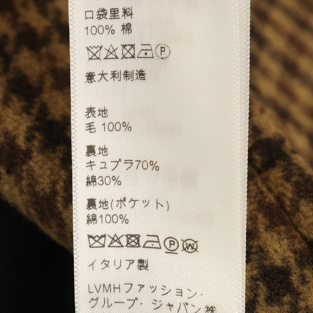CELINE(セリーヌ) 21AW エディ期 千鳥格子 ウール チェスターコート ブラウン 2M279673K